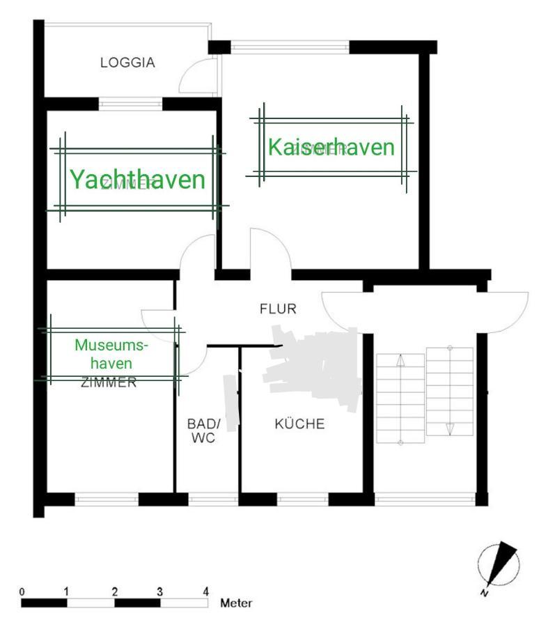 Ferienwohnung Breitschuhs Havenwelten เบรเมอร์ฮาเฟิน ภายนอก รูปภาพ